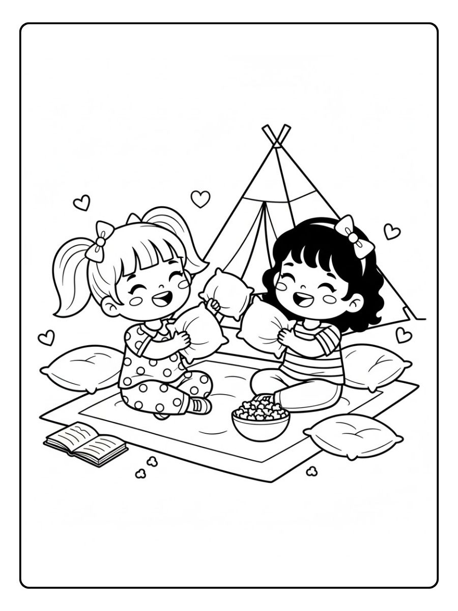 Mädchen BFF Schlafparty