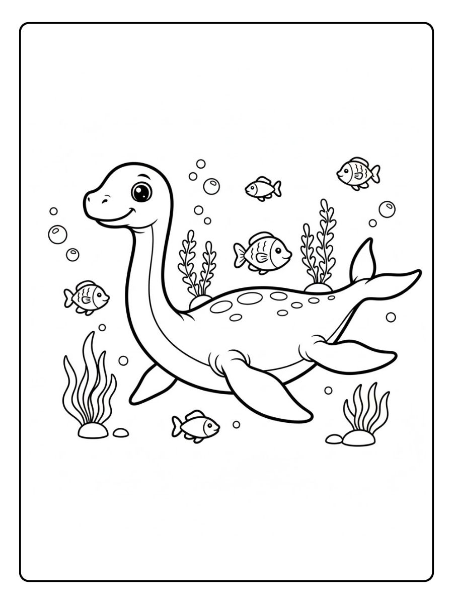 Meer Ausmalbilder Dinosaurier