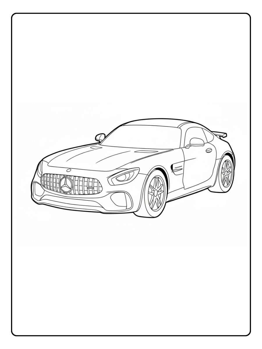Mercedes AMG Ausmalbilder