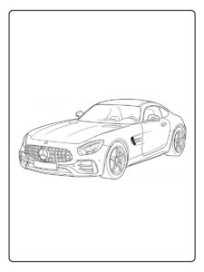 Mercedes Ausmalbilder Sportwagen