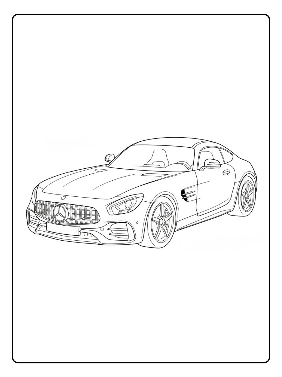 Mercedes Ausmalbilder Sportwagen