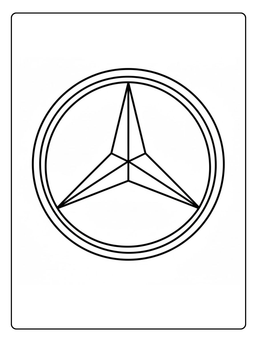 Mercedes Logo Ausmalbilder