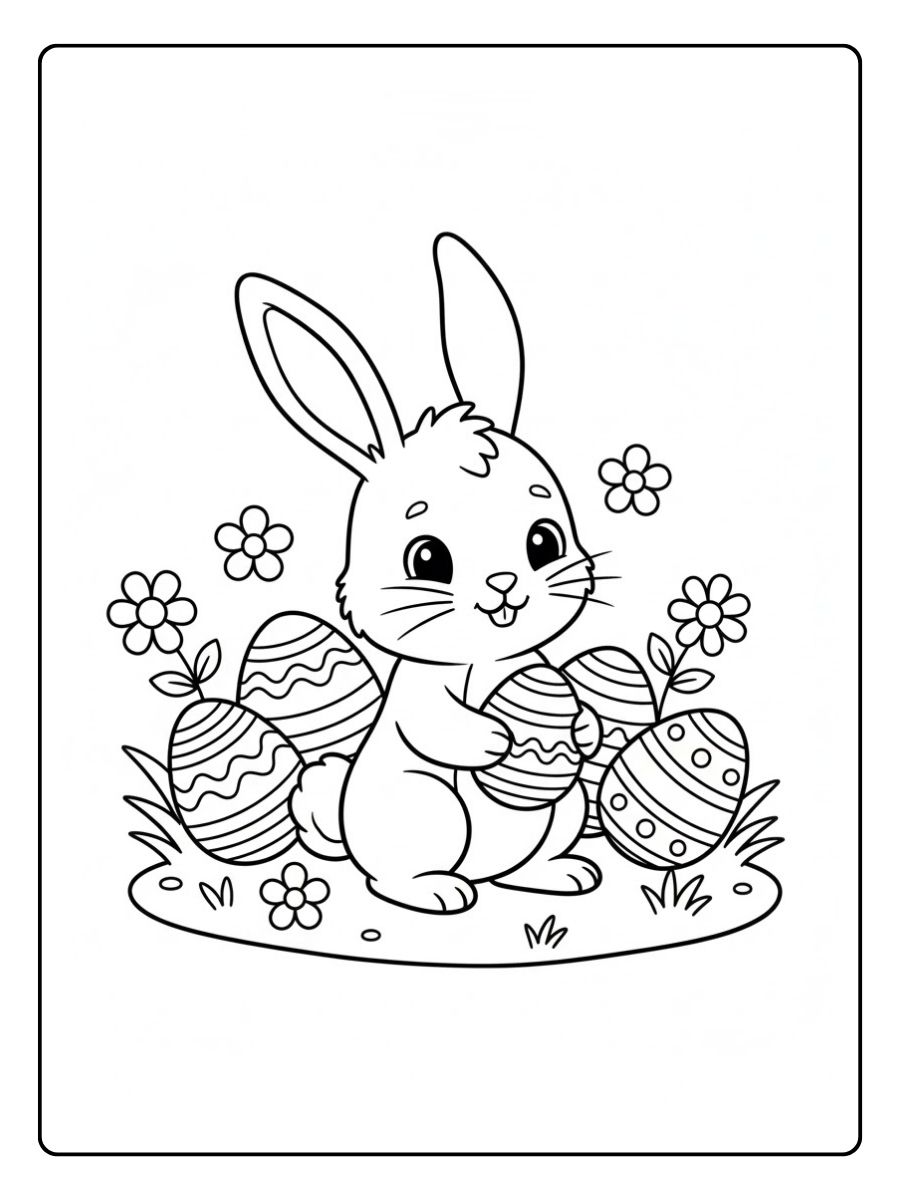 Oster Hasen Ausmalbilder