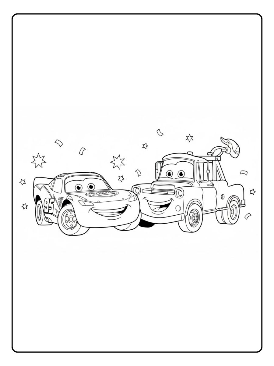 Party Cars Ausmalbilder kostenlos