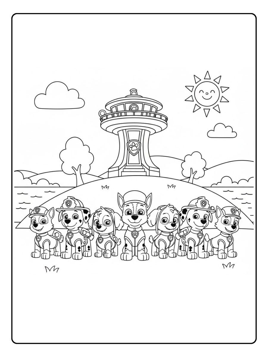 Paw Patrol Ausmalbilder Abenteuerbucht