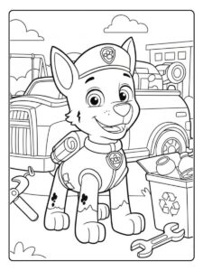 Paw Patrol Ausmalbilder Rocky Recycling