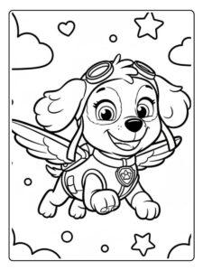 Paw Patrol Ausmalbilder Sky Freundlich