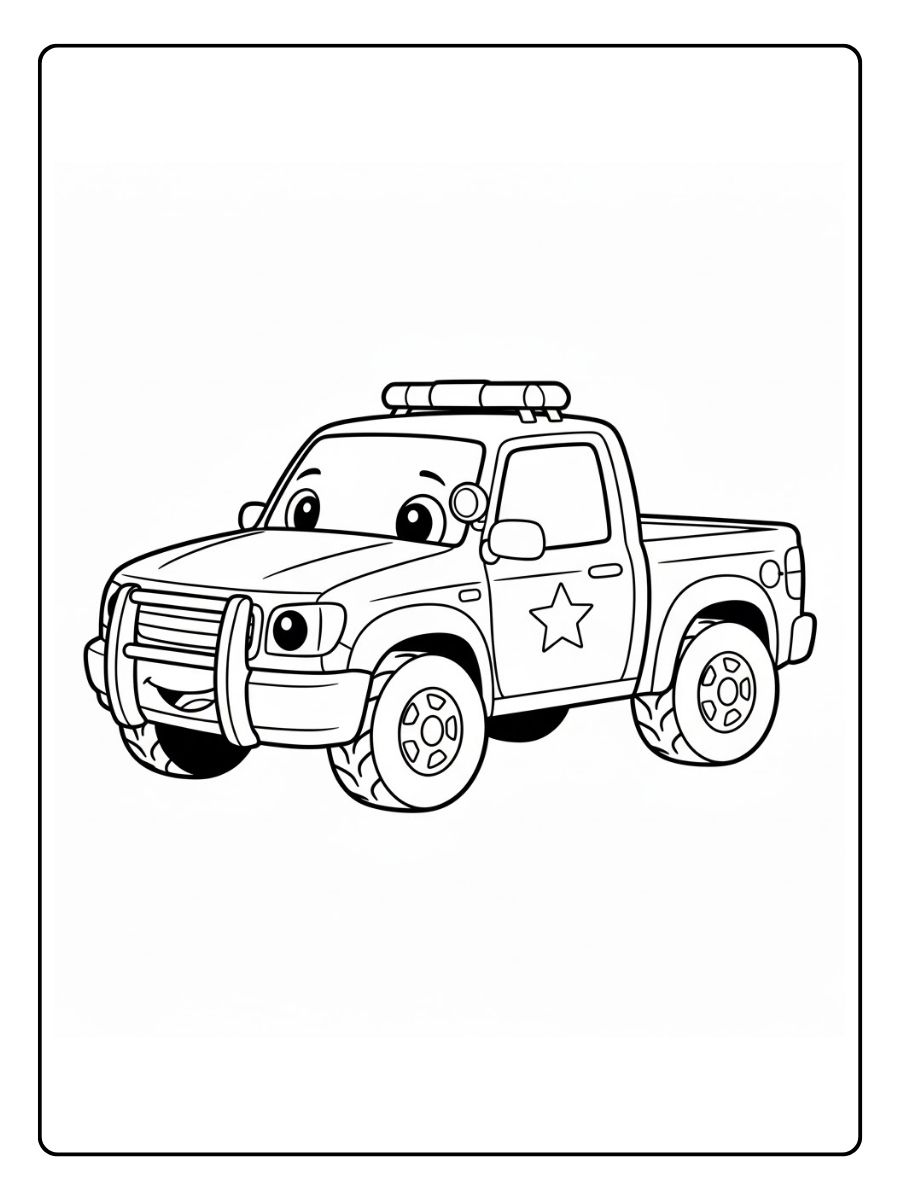 Polizei LKW Ausmalbilder