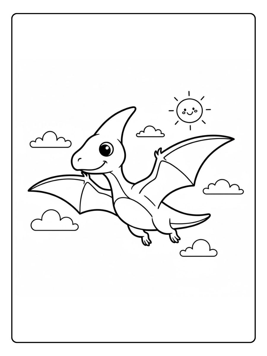 Pterodactyl Ausmalbilder Dinosaurier