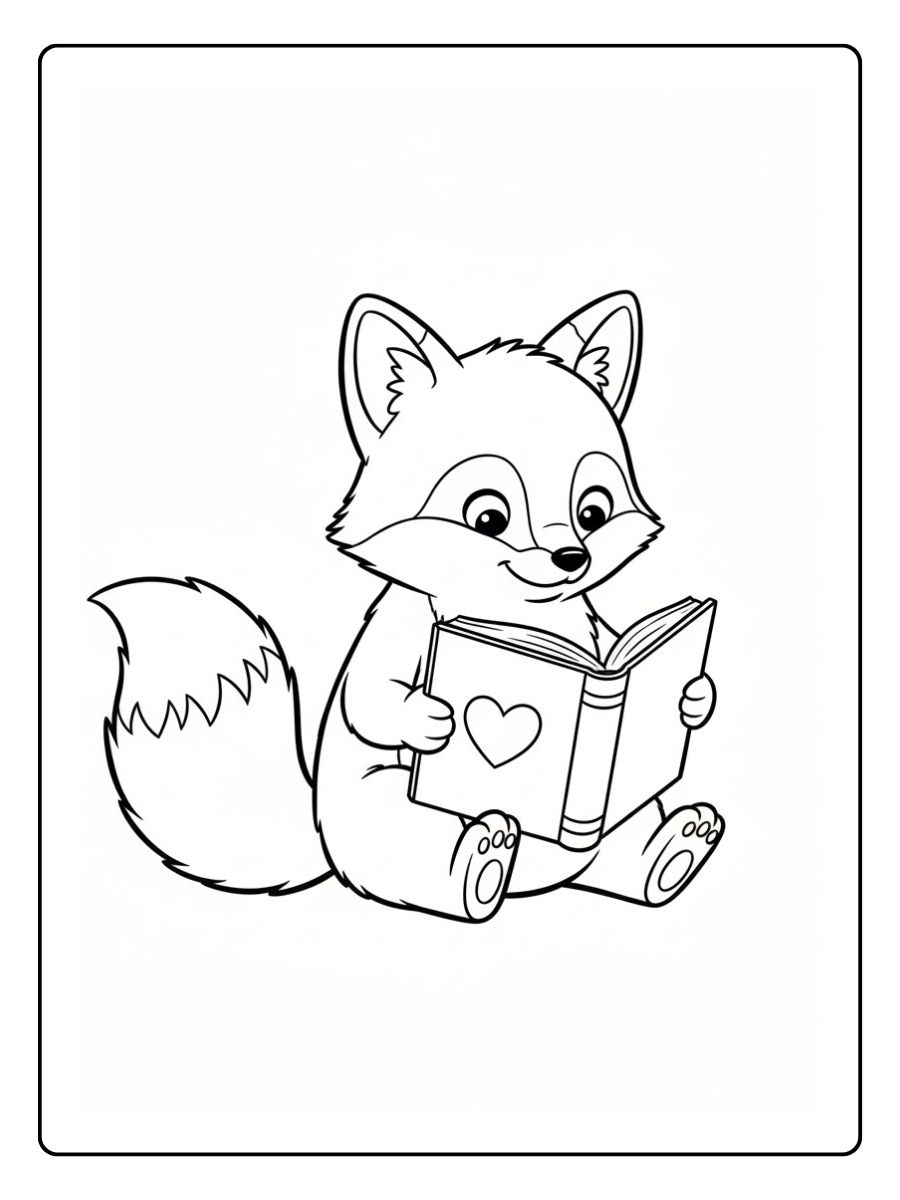 Rabbat Fuchs Ausmalbild Schule der magischen Tiere