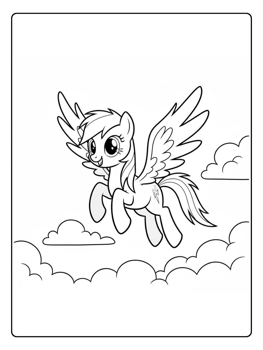 Rainbow Dash My Little Pony Ausmalbilder