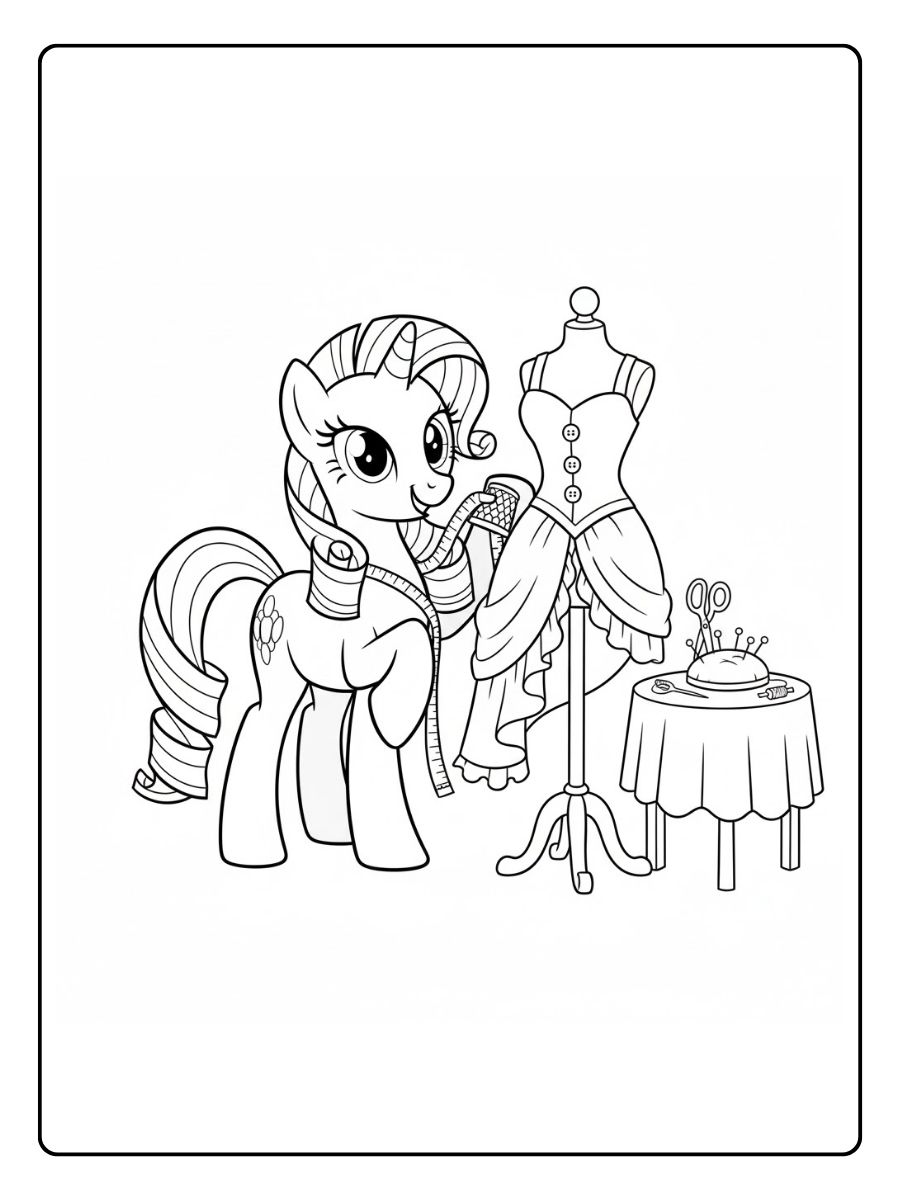 Rarity My Little Pony Ausmalbilder