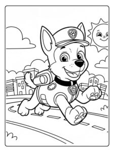 Rettung Paw Patrol Ausmalbilder Chase