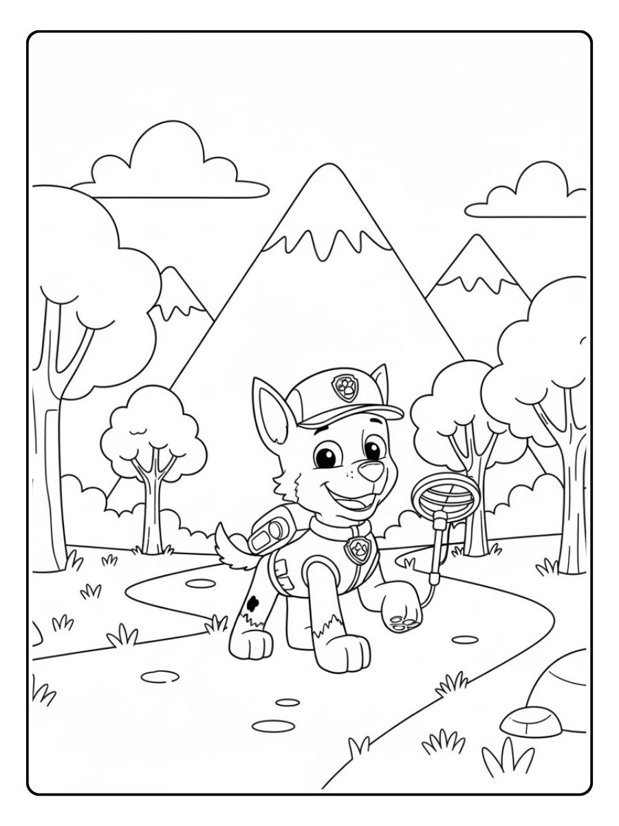 Rocky Ausmalbild Abenteuer