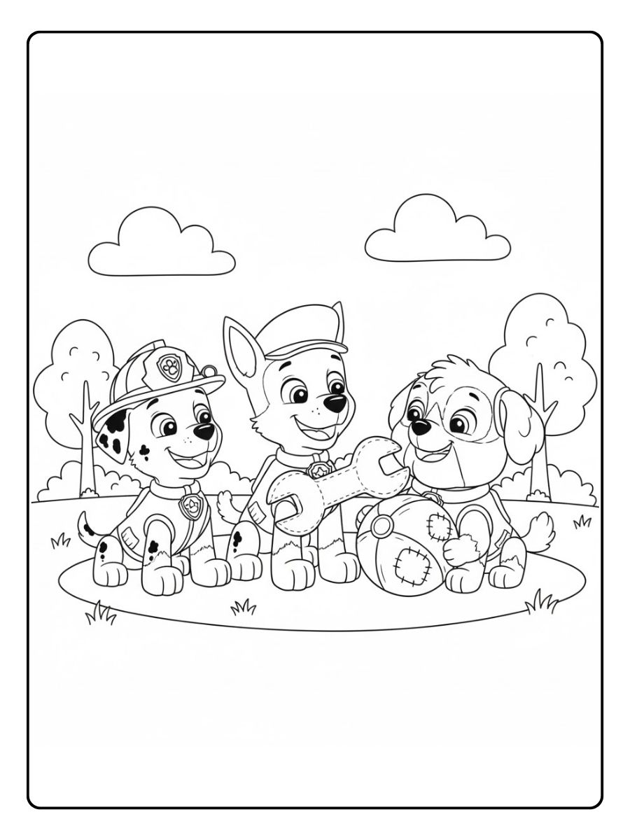 Rocky Ausmalbild Freundschaft