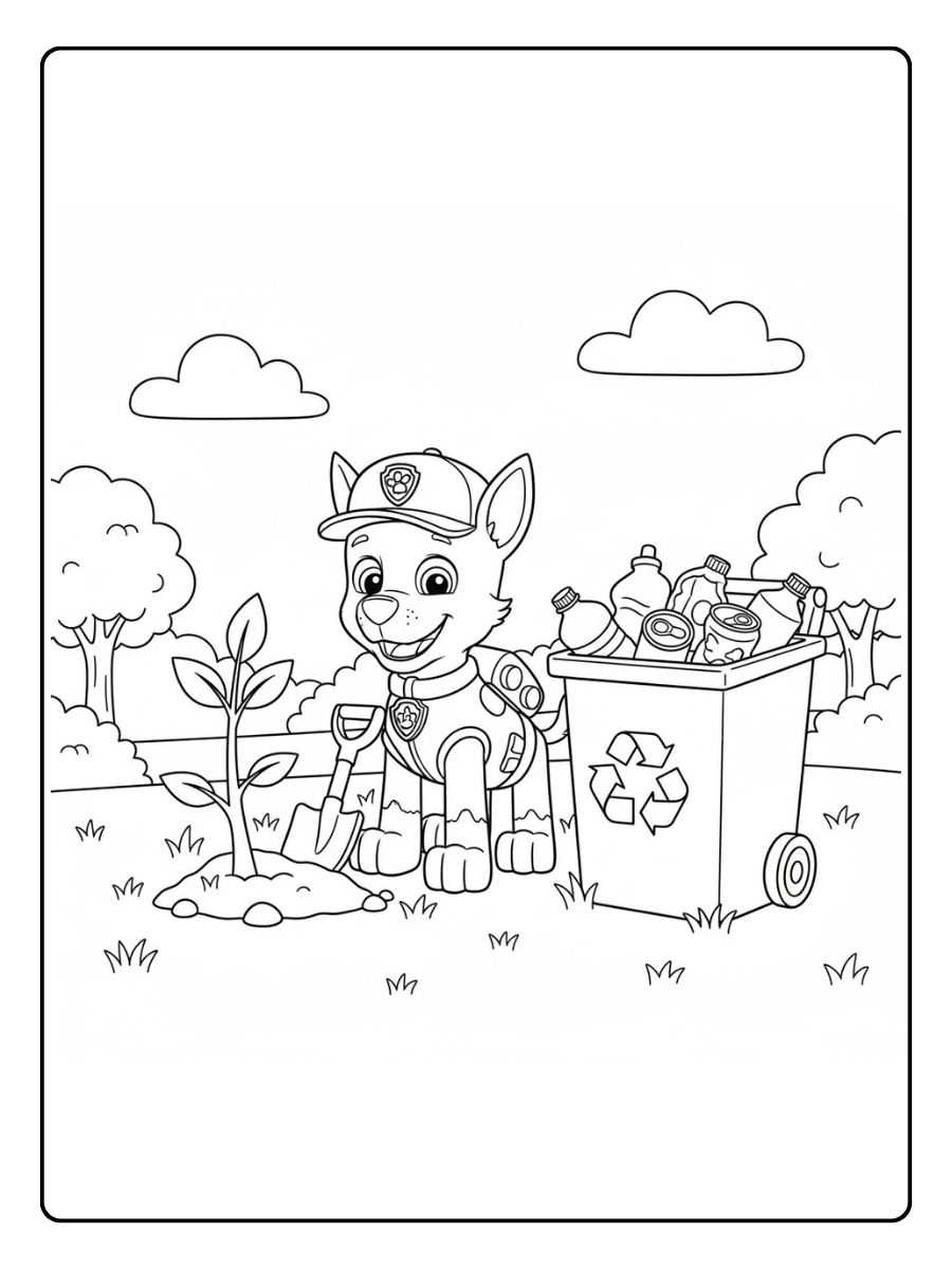 Rocky Ausmalbild Lächeln