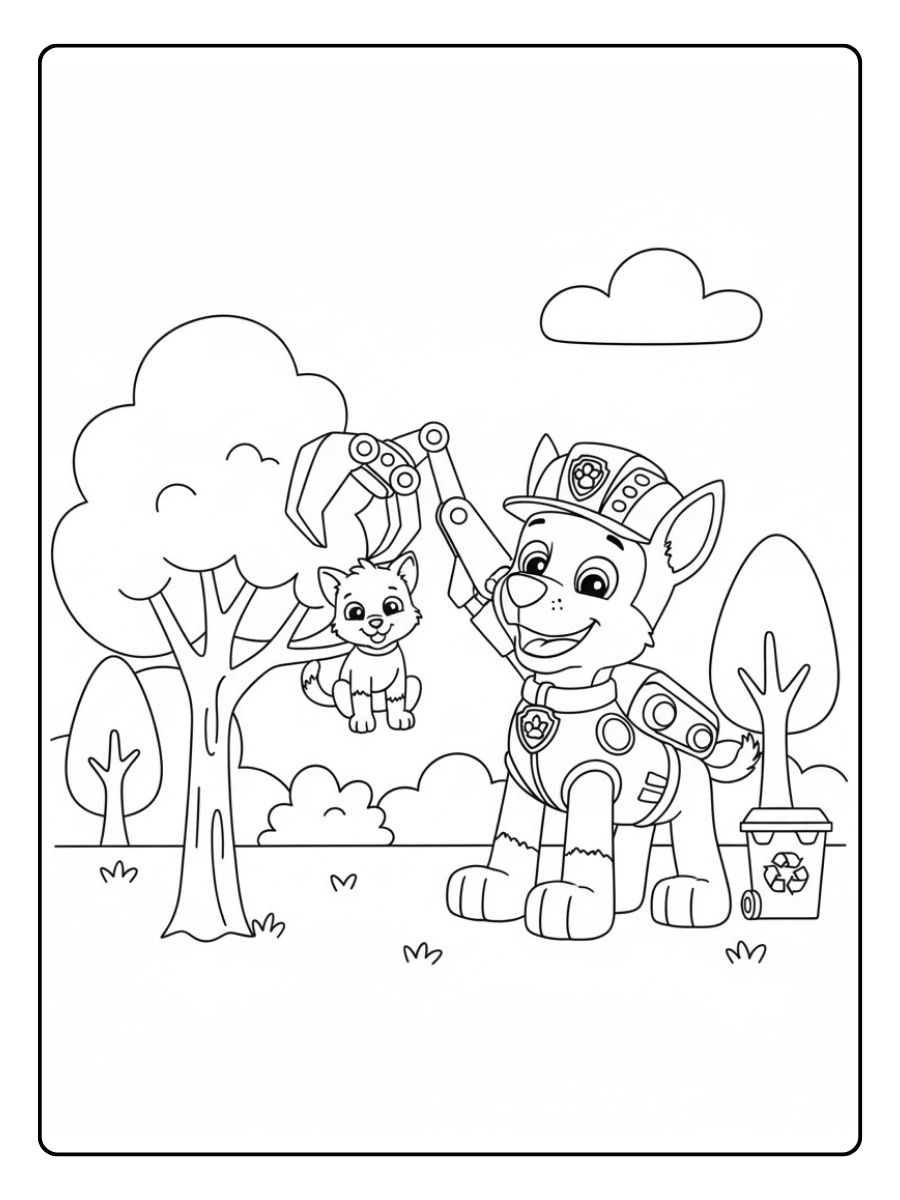 Rocky Ausmalbild Rettung