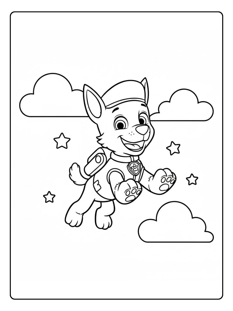 Rocky Ausmalbild Spaß