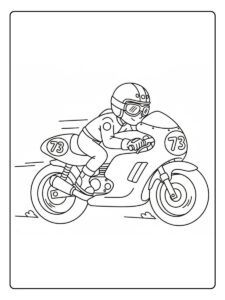 Schnelles Ausmalbilder Motorrad