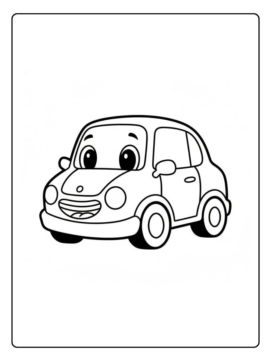 Sportwagen Auto Ausmalbild