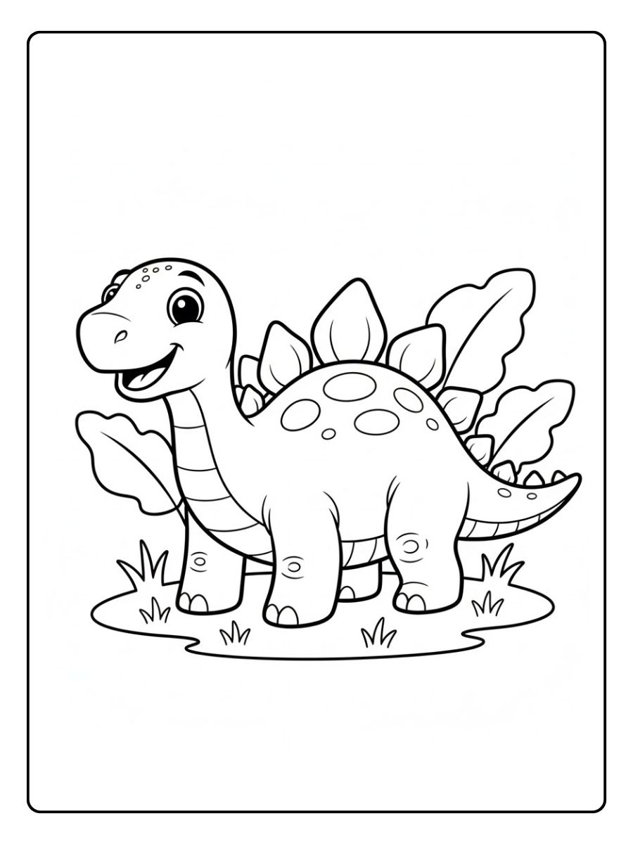 Stegosaurus Ausmalbilder Dinosaurier