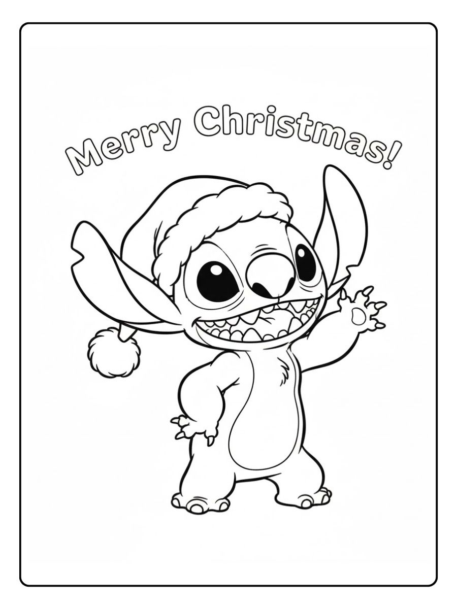 Stitch Weihnachten Mütze