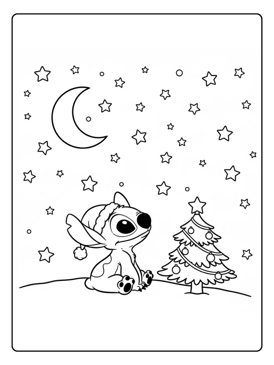 Stitch Weihnachten Nacht