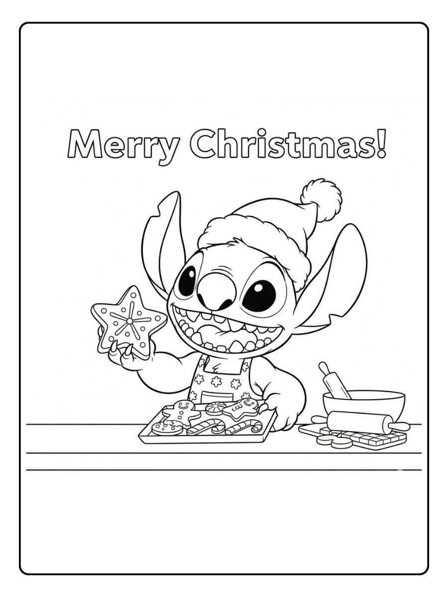Stitch Weihnachten Plätzchen