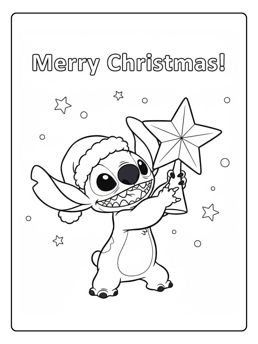 Stitch Weihnachten Stern