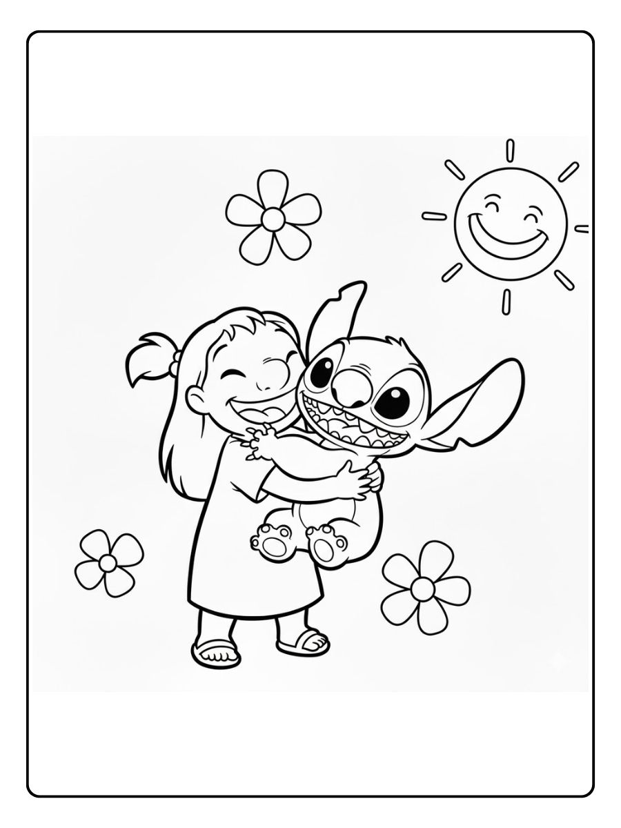 Stitch und Lilo lachen