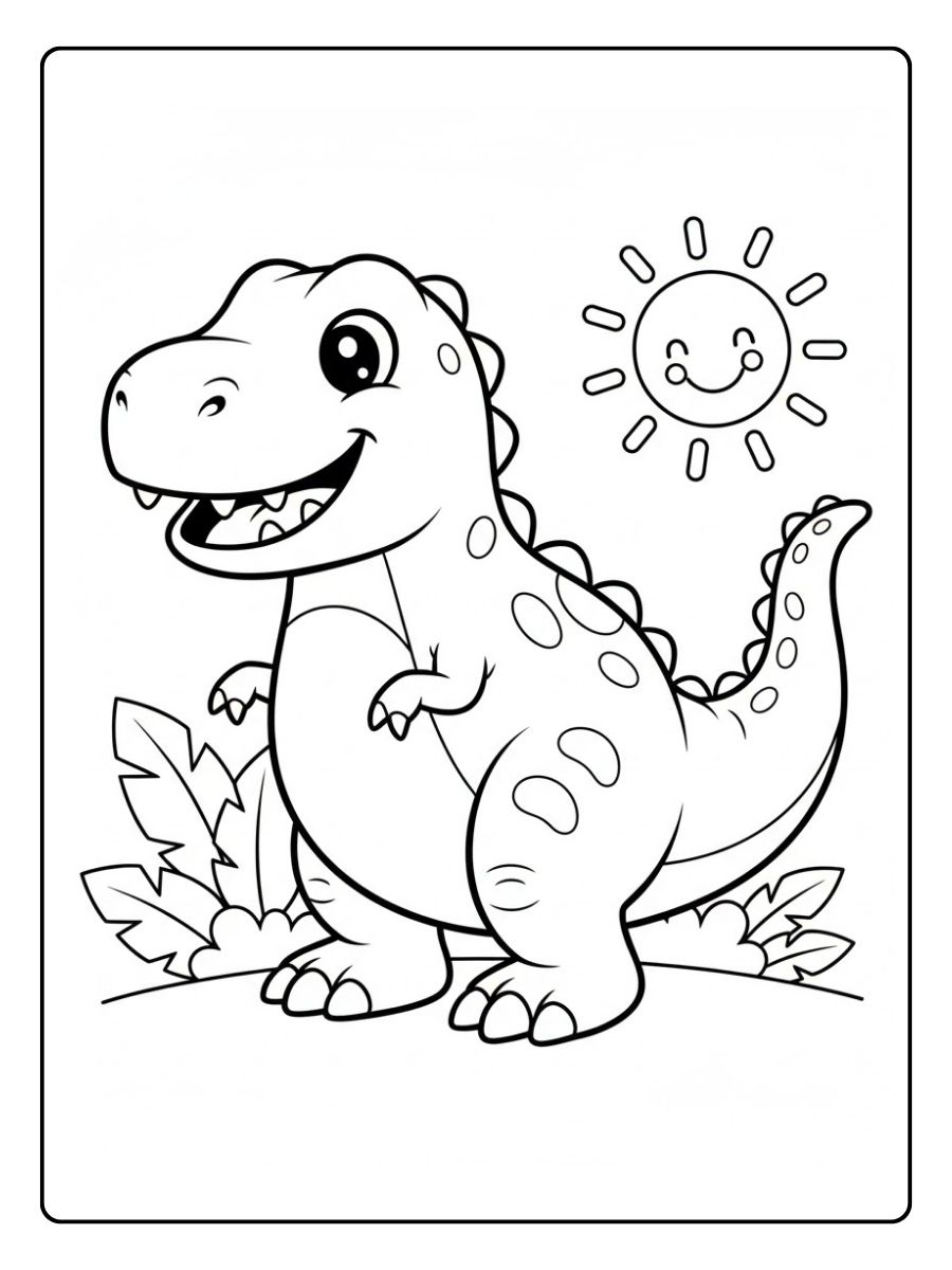 T Rex Ausmalbilder Dinosaurier