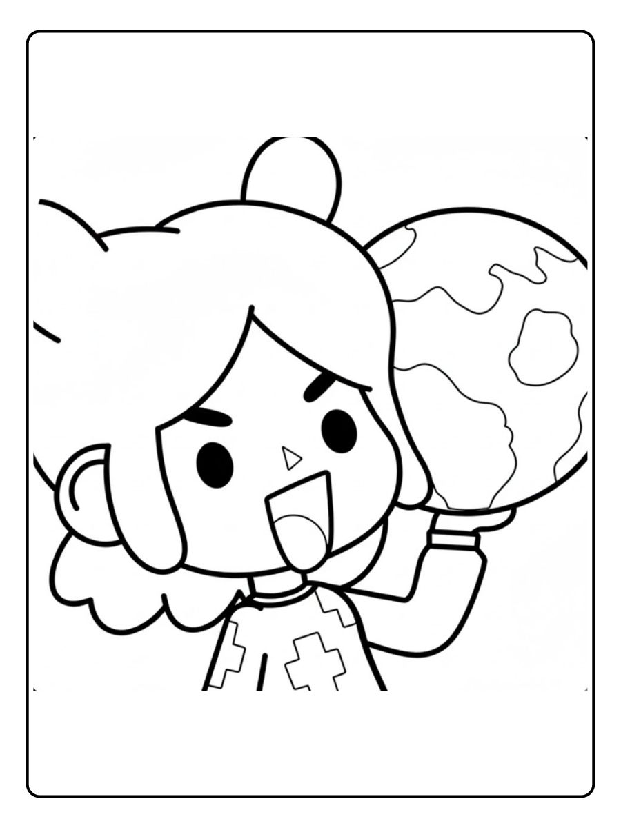 Toca Boca Ausmalbilder Erde