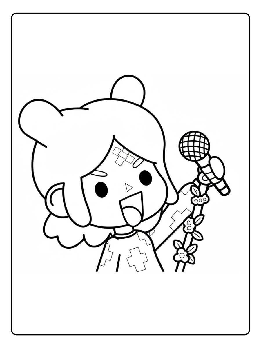 Toca Boca Ausmalbilder Gesang