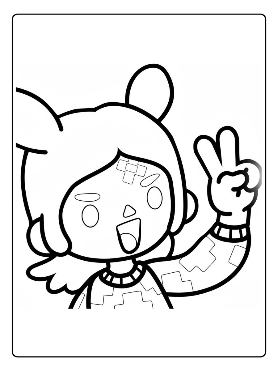 Toca Boca Ausmalbilder Hallo