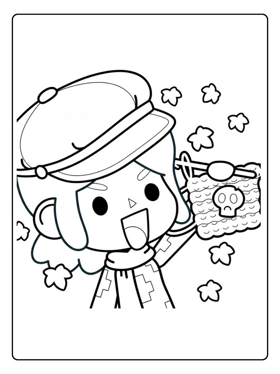 Toca Boca Ausmalbilder Nähen