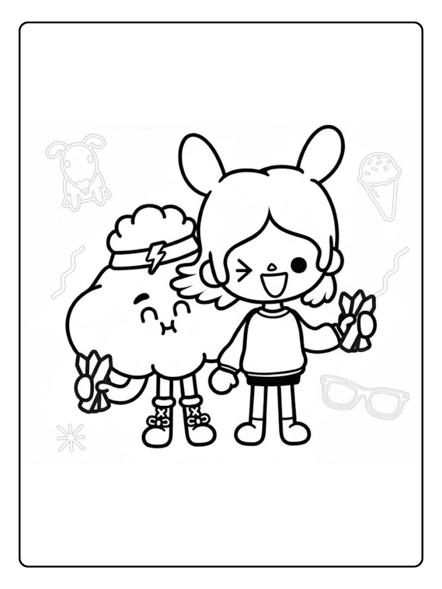 Toca Boca Ausmalbilder Wink