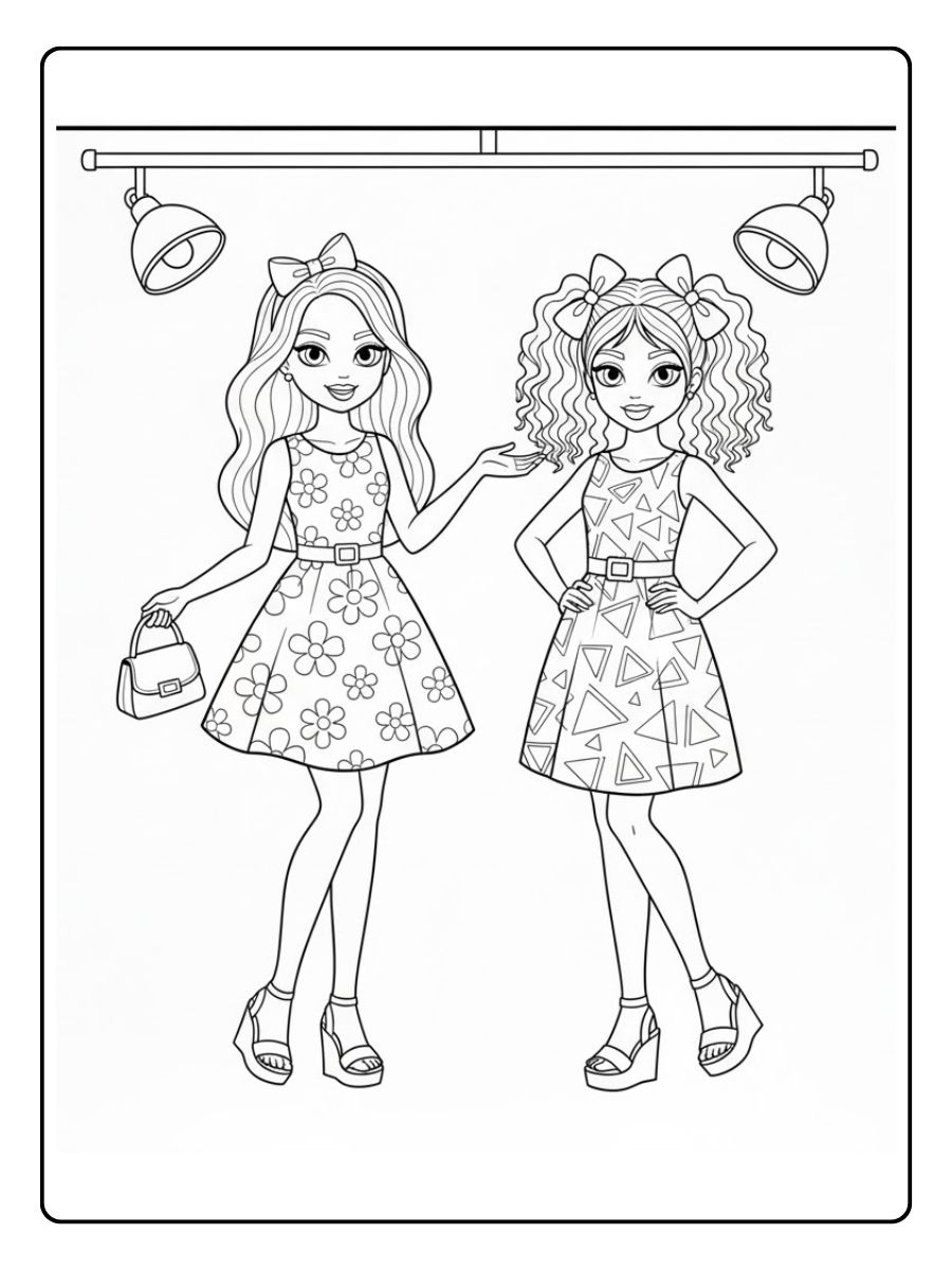 Topmodel Ausmalbilder Freunde