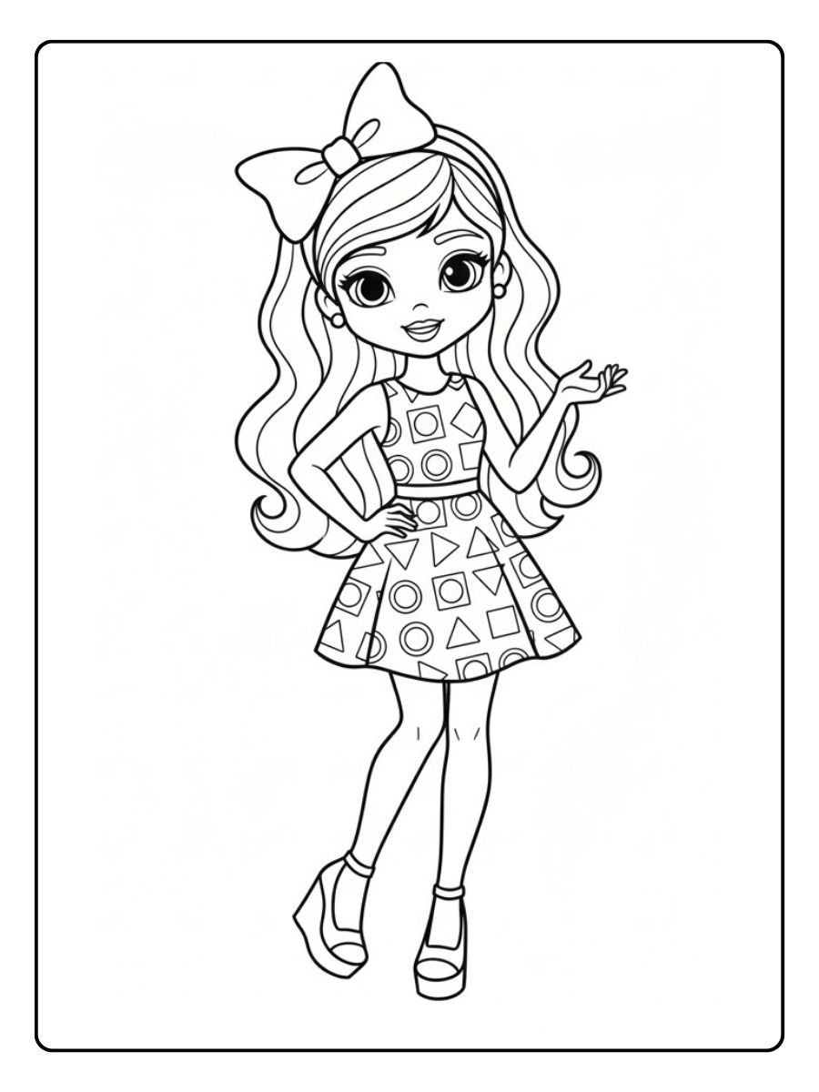 Topmodel Ausmalbilder Pose