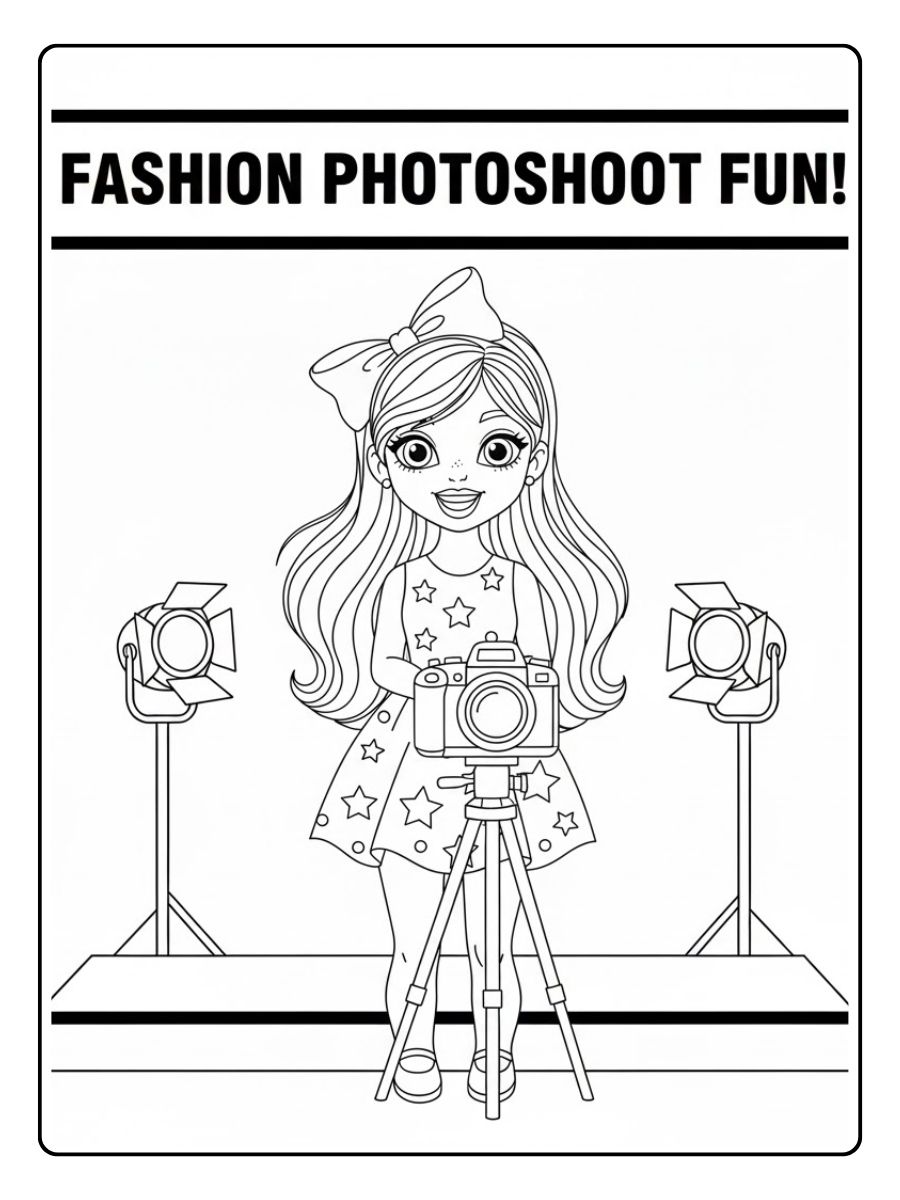 Topmodel Ausmalbilder Shooting