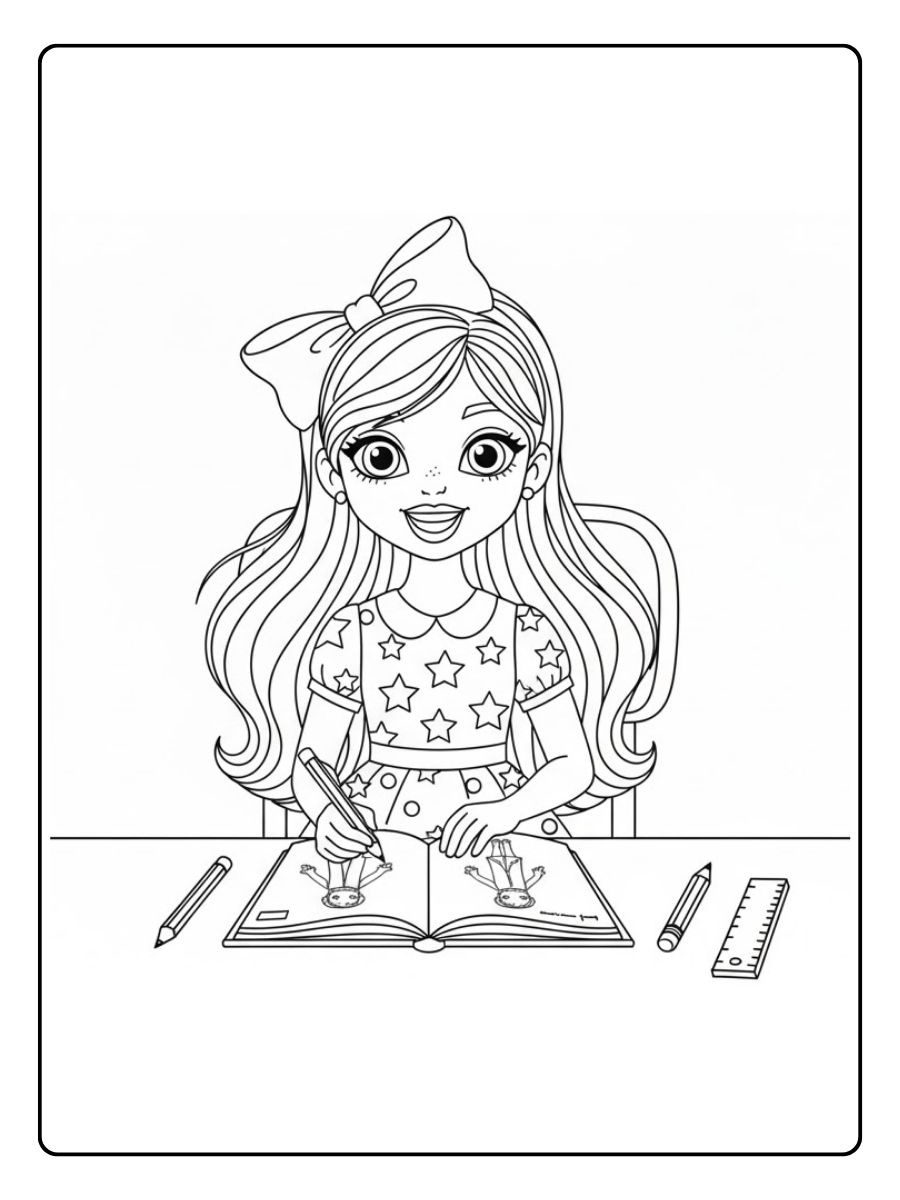 Topmodel Ausmalbilder Skizze