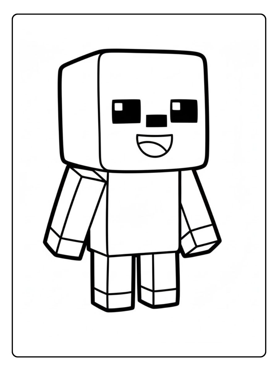 Zombie ausmalbilder minecraft monster