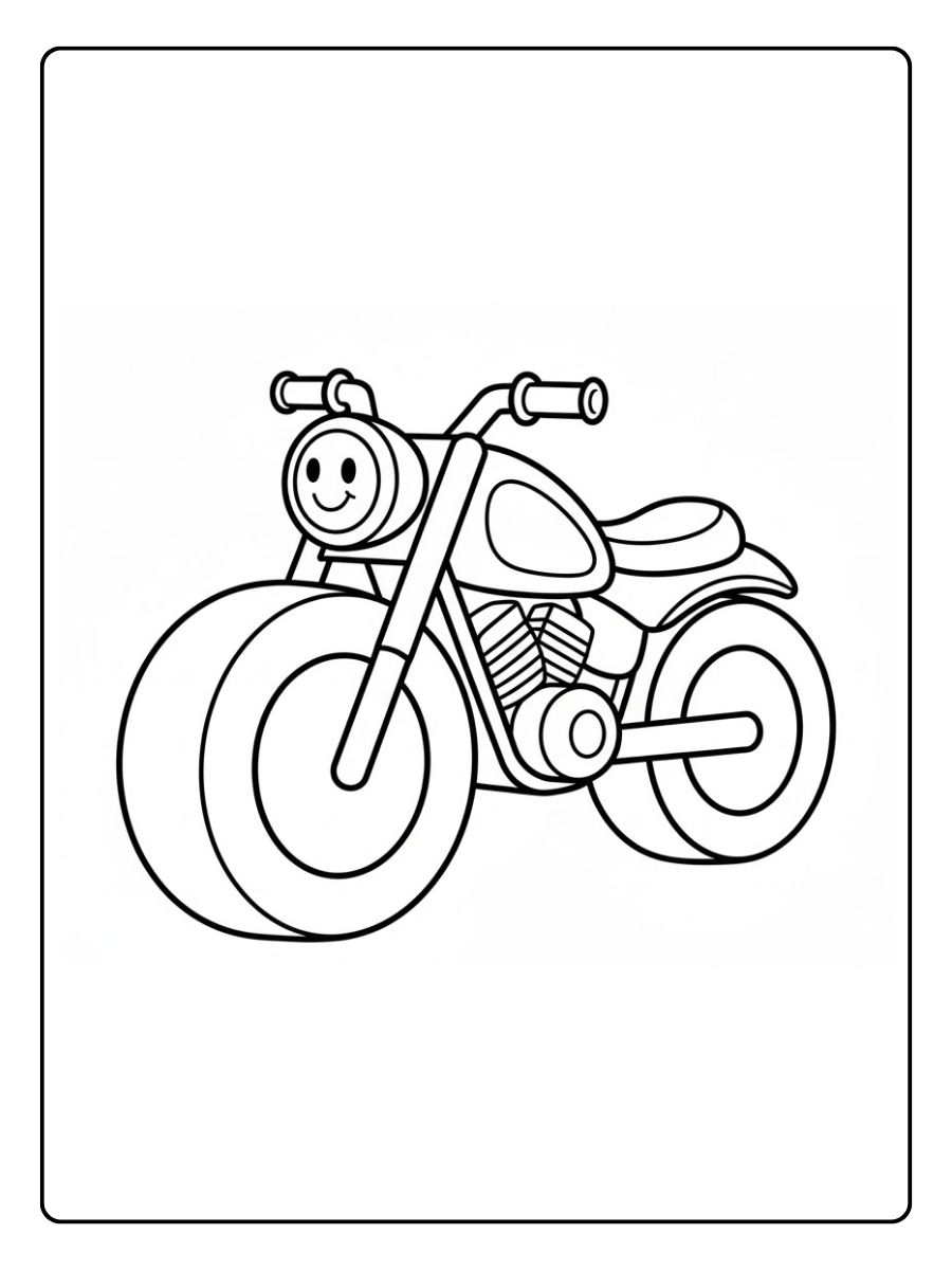 Zweirad Ausmalbilder Motorrad