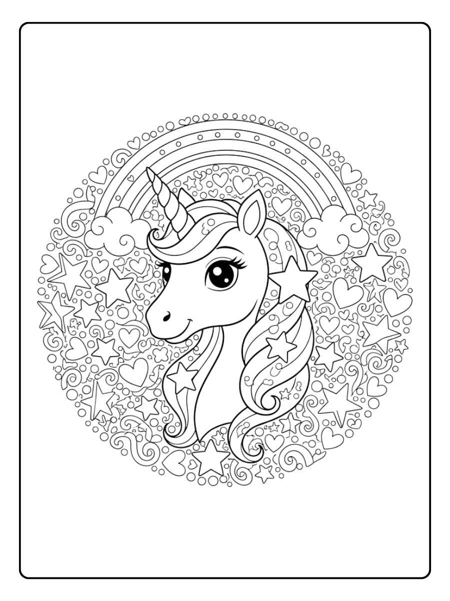 einhorn kopf ausmalbild baby einhorn