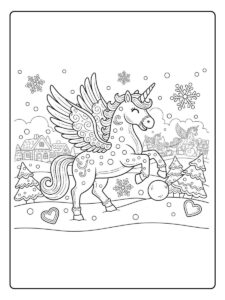 pegasus einhorn beim spielen