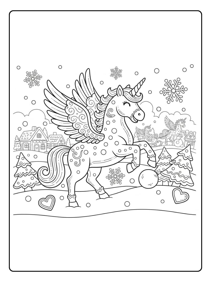 pegasus einhorn beim spielen