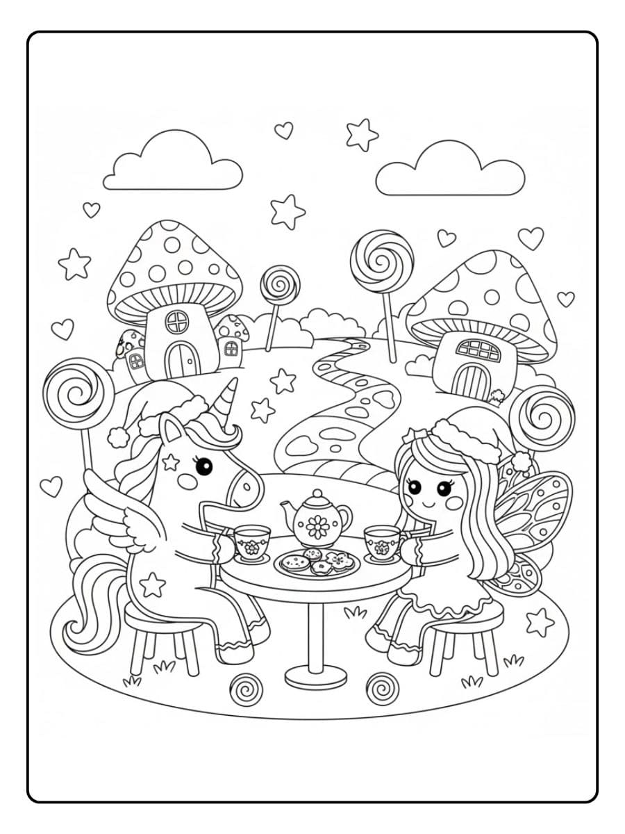 tee party von einhorn und fee