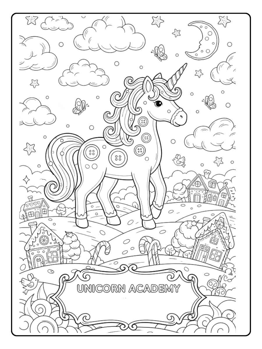 unicorn academy ausmalbilder zum entspannen und träumen