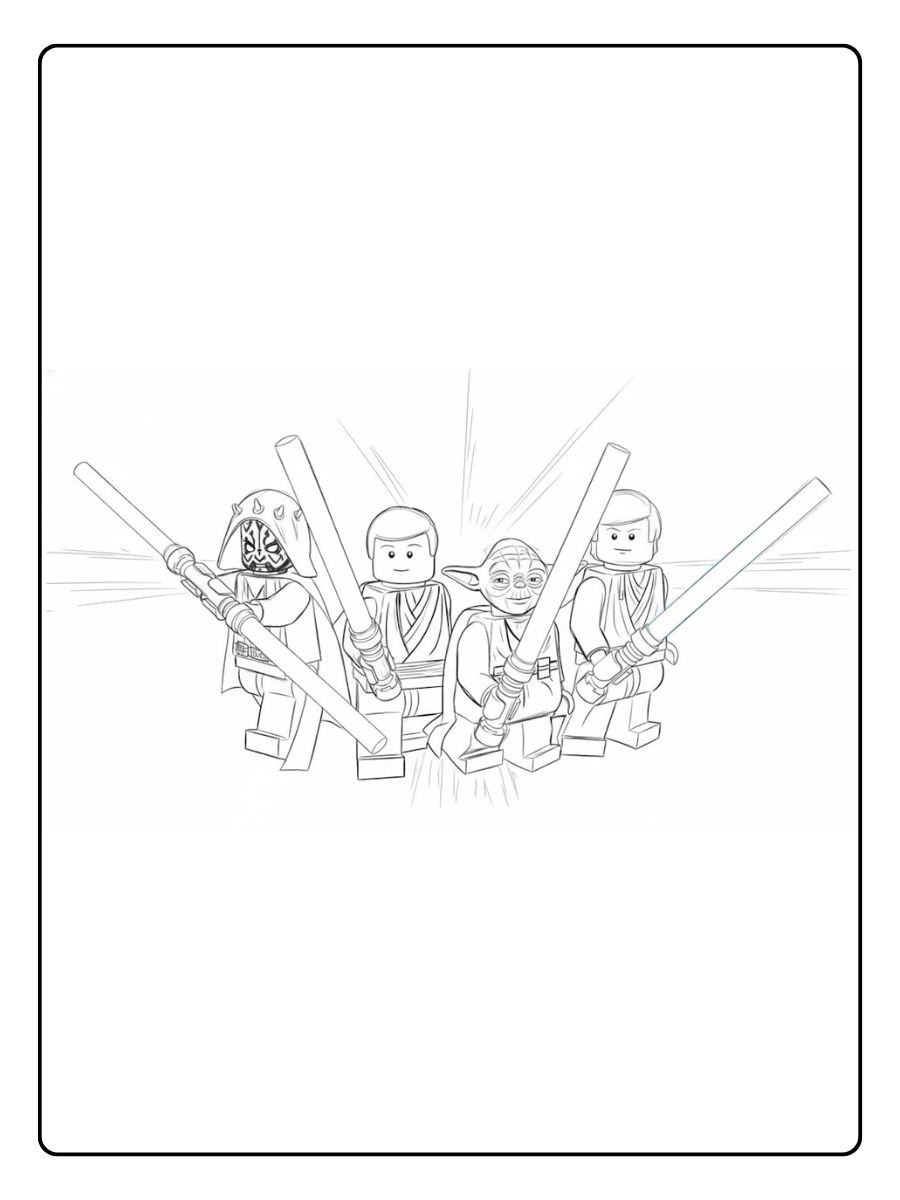 Actionreiche Abenteuer Lego Star Wars Ausmalbilder