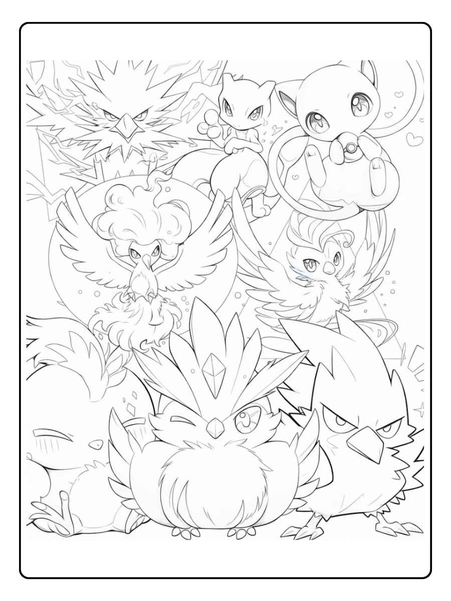 Ash Pikachu und die Legende pokemon ausmalbilder legendärer