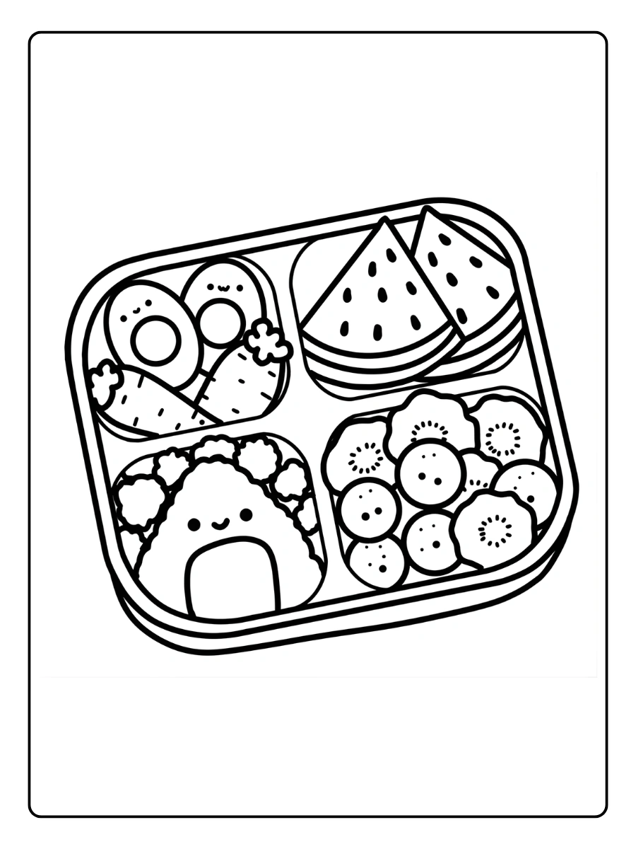 Ausmalbilder Kawaii Food (15)